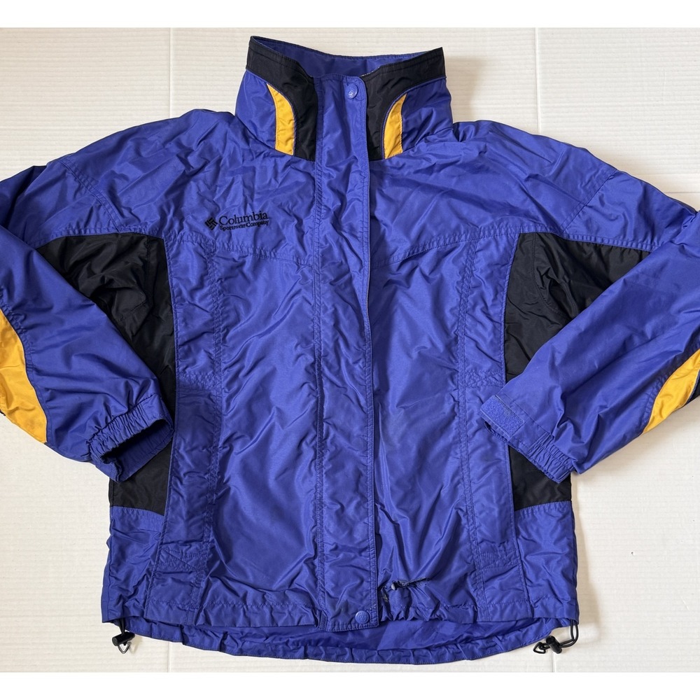 COLUMBIA Bugaboo - Women's‎ VTG Blue Waterproof Full Zip Jacket - Large